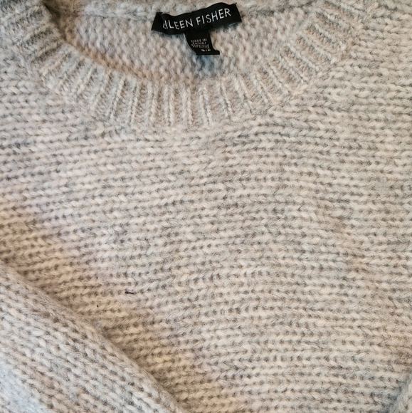 Gray Alpaca Wool EILEEN FISHER Sweater - Picture 2 of 4